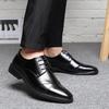 British Style Casual Leather Men Business Dress Shoes Formal Business Comfy Lace Up Leisure Shoes Fashion Sneaker Oxfords Shoes