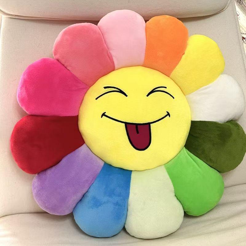 Sunflower Lumbar Pillow: Colorful Student Chair and Sofa Cushion