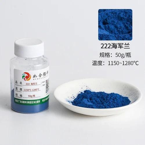 50g/flacone Pigmenti Ceramici Sottosmalto per Smalti Dipinti a Mano Pigmenti Ecologici per Temperature Medie e Alte