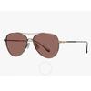 Garrett Leight Culver Sun Semi Flat Redwood Pilot Unisex Sunglasses 4039 Bg Sfrw 56