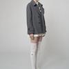 ATHPLATFORM AW22AS01 Sheer High Knee Socks_White