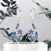S925 Silver Butterfly Love Flower Drop Earrings Women Earrings Charm Fashion Versatile Party Jewelry Gifts
