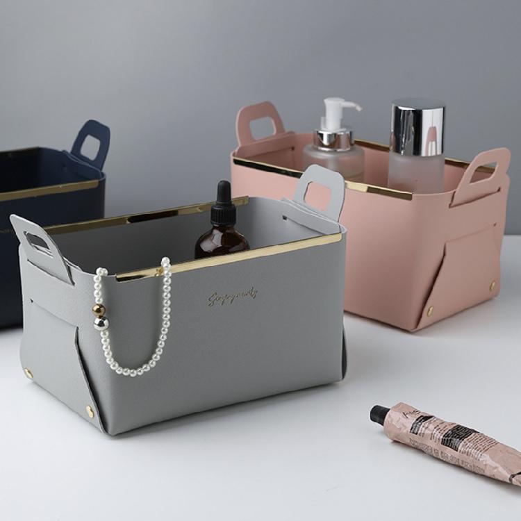 Creative Leather Storage Boxes Small Things Collection Help You to Save Spac