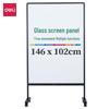 Deli Mobile Magnetic Tempered Glass Whiteboard