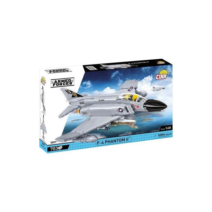 Jeu de construction - COBI - F-4 Phantom II - 703 briques - Gris - 1:48