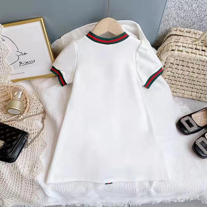 2023 Sommer Koreanischer Stil Baumwolle Schleife Prinzessinnenkleid für Mädchen