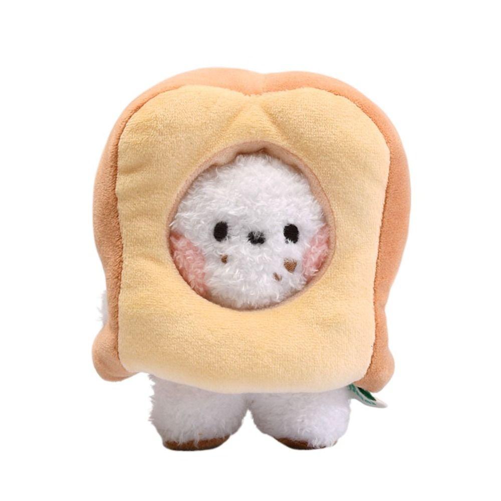Bread Series Hanging Fluffy Animal Pendant Multicolor Plush Toy Cute Bag Ornament