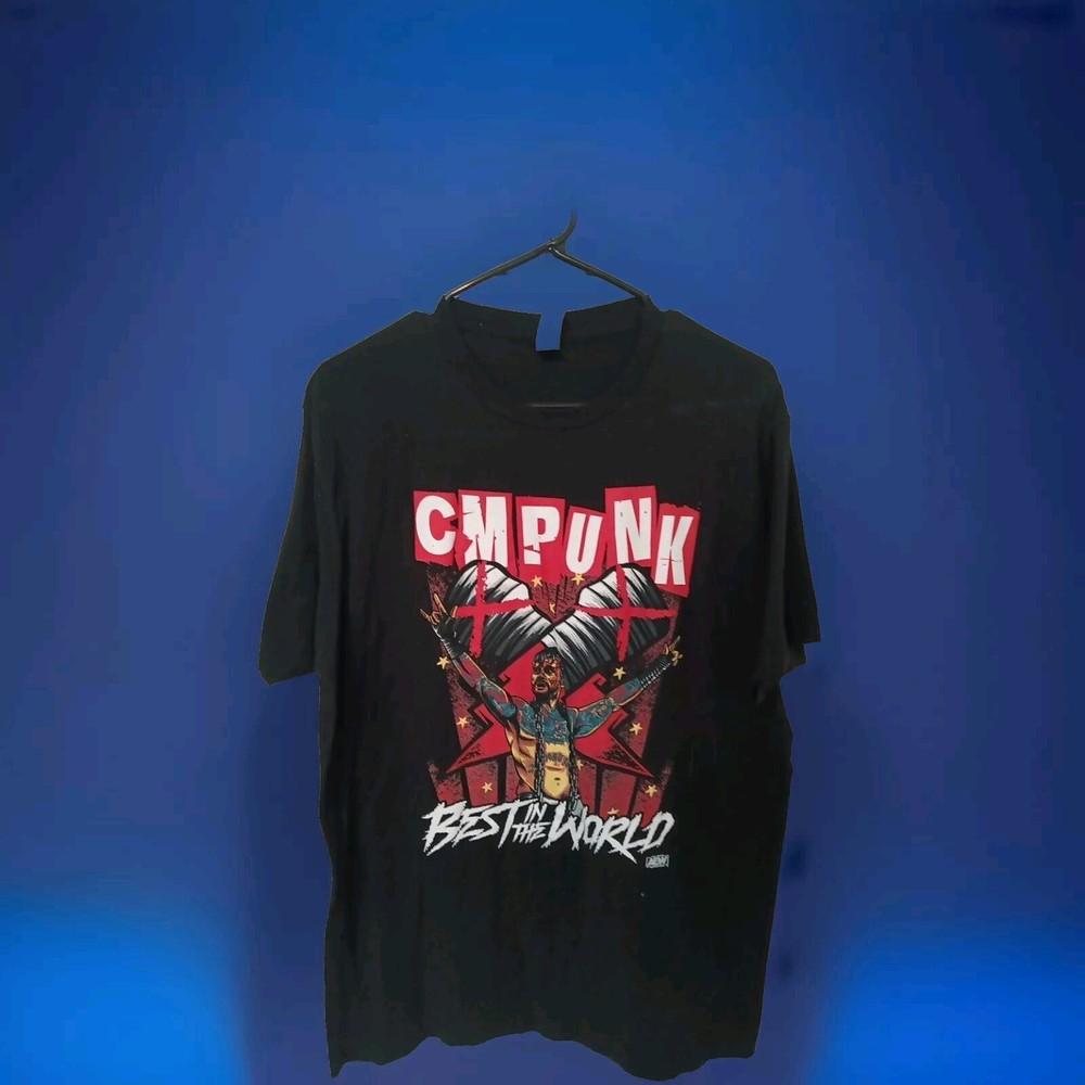 CM Punk Best In The World T-shirt All S to 5XL NE329 Unisex T-Shirt L