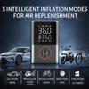 Tire Inflator Portable Compressor Cordless Bike With Digital Values Display, 150 PSI Car Tires With LED Lights For Cars, Motorcycles