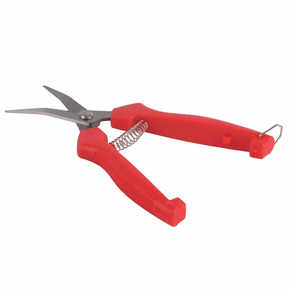 2PCS Straight Blade Pruning Shears Red Trimming Scissors Durable Garden Scissors