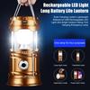 Solar Camping Lantern Lightweight Waterproof USB Rechargeable LED Light Ultra Bright Outdoor Hiking Tent Hanging Emergency Lamp