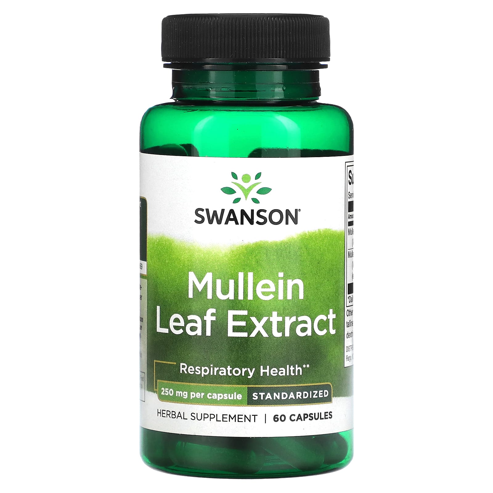 

Mullein Leaf Extract, 250Mg, 60 Capsules