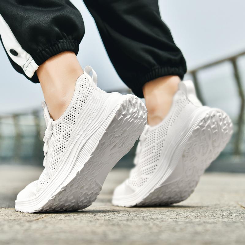 Fashion Men's Running Shoes Comfortable Sports Shoes Marathon Racing Shock-absorbing Athletic Train Sneaker Light Sneakers Plus Size 46