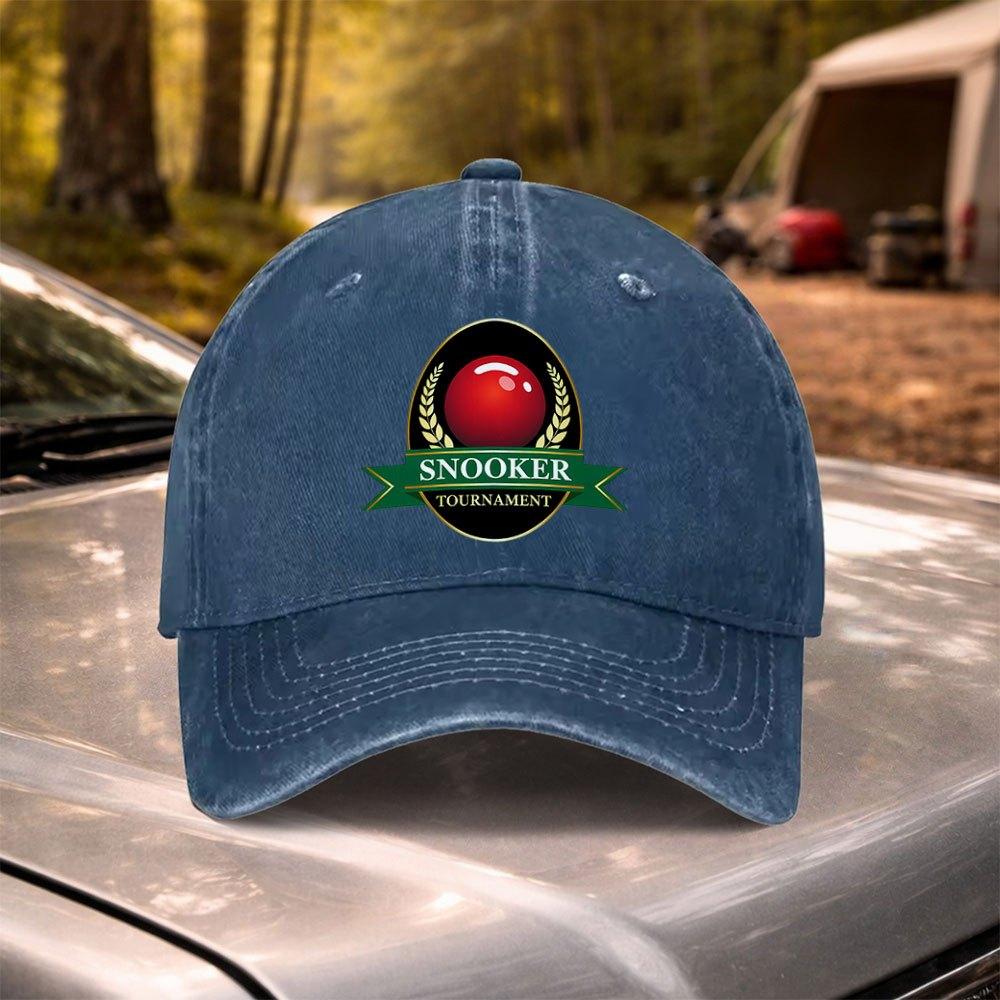 Retro Washed Snooker Championship Baseball Cap Adjustable for Weddings Parties Festivals Bachelor Parties Cycling Camping