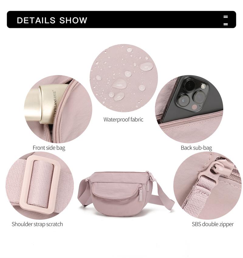 Women's Crossbody Bag Lightweight Sports Chest Bag Waist Bag