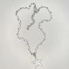Fashion Edgy Star Pendant Necklace Handmade Clavicle Chain for Women Girls