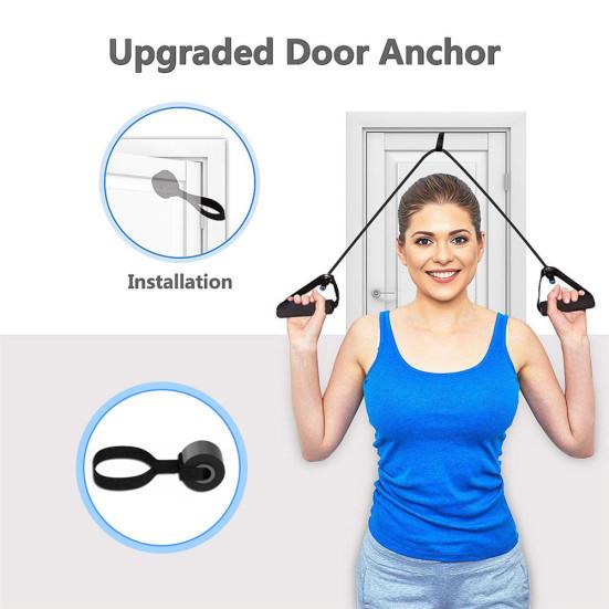 Yoga Fitness Pull Rope 5 Levels Elastic Resistance Band for Strength Training