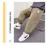 Boys' Fleece-Lined Corduroy Sweatpants - 2024 Autumn/Winter Sports & Casual Style