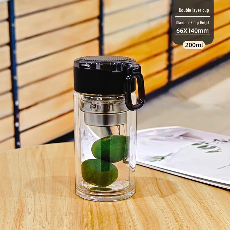 Qi Square Bottom Glass Tumbler Set with Universal Filter