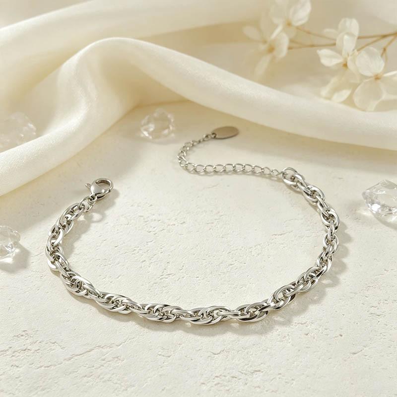 European and American Minimalist Style Bag Chain Bracelet for Men and Women, Hip-hop Style, Trendy, High-end, Versatile Thick Chain Winter Bracelet