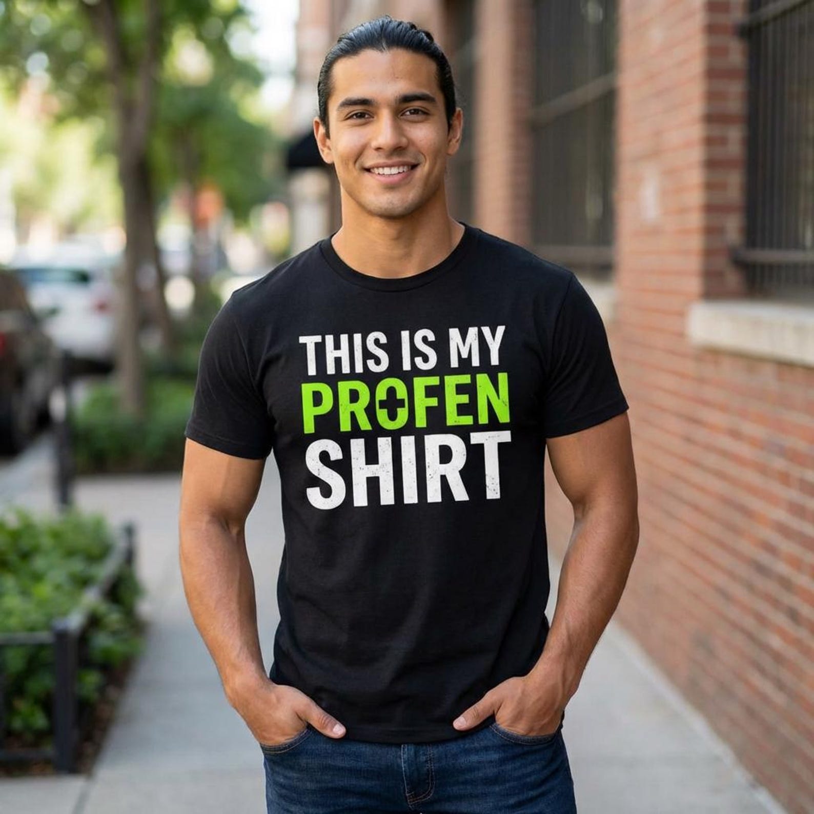This is My Profen Shirt T-Shirt; Funny Witty Text Design; Clean Typography Tee; Casual Everyday Wear 4XL
