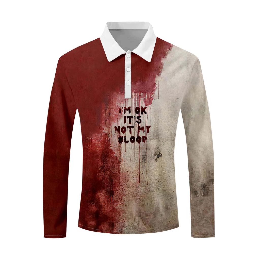 Herrenhemd mit langen Ärmeln und Knopfleiste, modisches, lässiges Oberteil