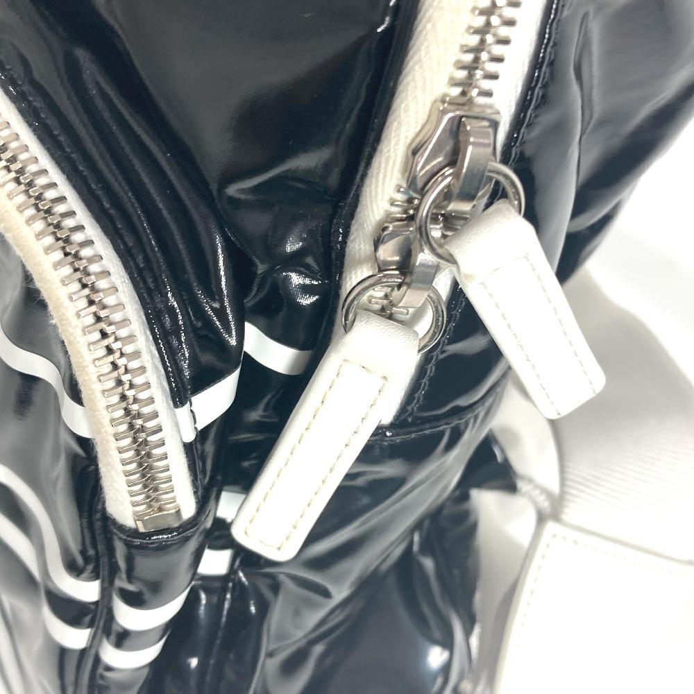 CHANEL LA PAUSA Bag Backpack Bicolor Backpack PVC Black/White