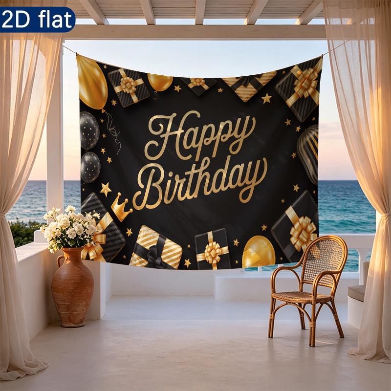 Gold Balloon Party Background 1pc - Studio Photo Prop