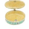 Hand Painted Trinket Box Enamel Vintage Jewelry Storage Box Metal Jewelry Organizer Decorative Rings Earrings Necklace