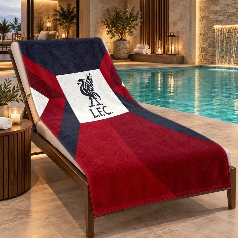 Asciugamano da Spiaggia con Design Liverpool, Asciugatura Rapida Leggero per Piscina Viaggio