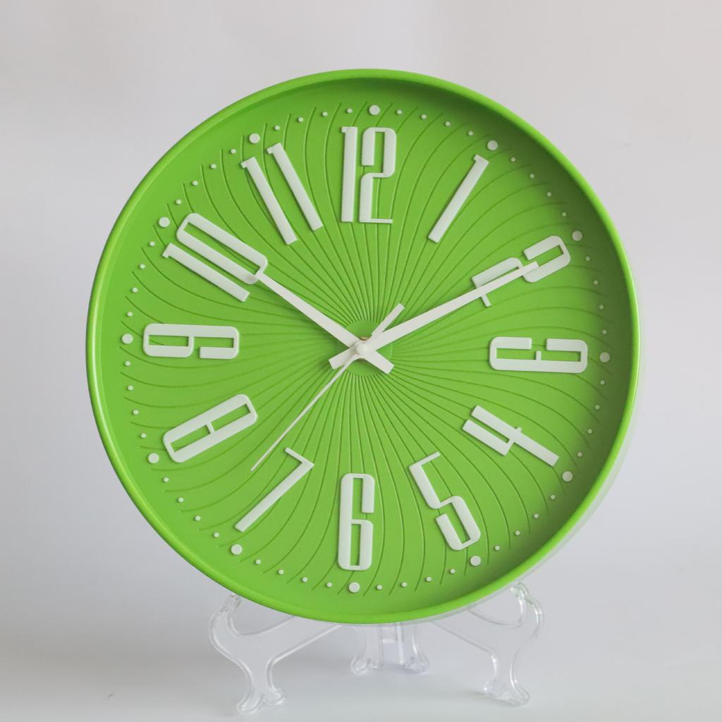 12 Zoll 30CM Leise Wanduhr, Kreativ und Modisch, Dreidimensionale Digitale Minimalistische Uhr für Zuhause Wohnzimmer