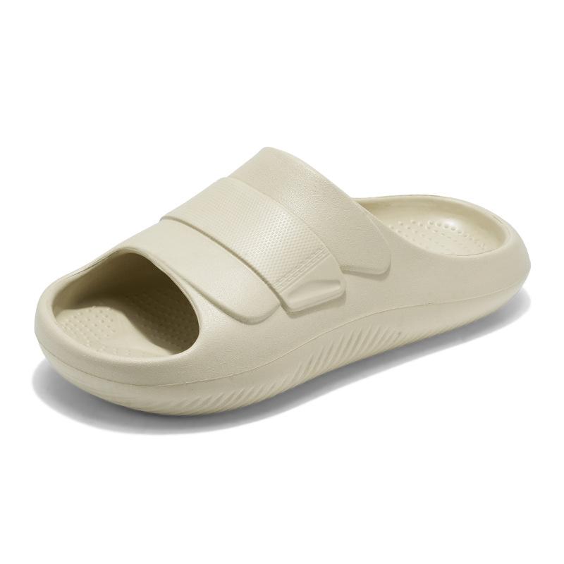 EVA step on shit slippers men's summer 2025 new deodorant thick bottom non-slip bathroom indoor home slippers one-word drag