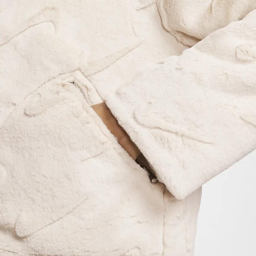 Nike Sportswear Essential Outdoor Casual Sports Polo Jacket Women Jackets Light-Red-Wood-Brown Black FV8020104