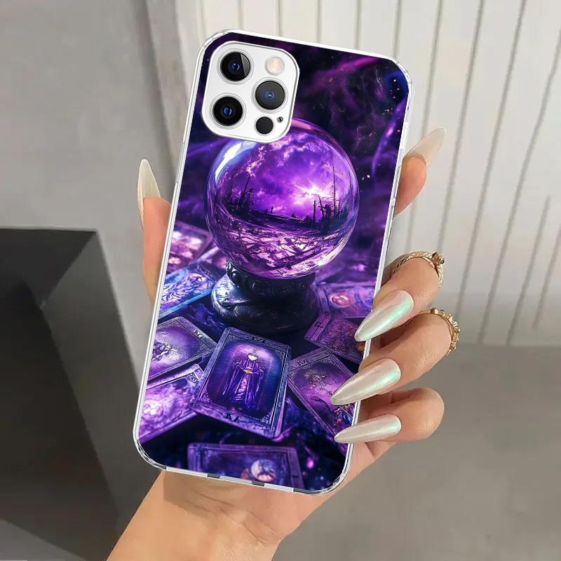 Witch Tarot Card Phone Case for Iphone 17 Air 16 15 Plus 14 13 Mini 12 11 Pro Max 16E 7 8 SE 2020 Soft Funda Print Shell 17 Air