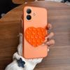 Heart Shape Suction Cup Phone Case for TECNO SPARK Go 2 Semi Transparent Matte Shockproof Soft TPU Cover