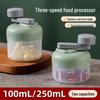 Multi-Functional Hand-Crank Food Processor: Three-Speed Garlic Press, Chopper, Baby Food Grinder, Meat Grinder, Mincer.