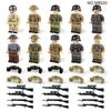 M8020 Military Figurine Small Particlesassembledbuildingblockdollcross-bordersaleaccessoriesweaponpiecebelt German Hot Sale