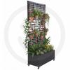 Privacy Screen Planter with Trellis and Wheels 70.87x35.43x15.75 Inch Outdoor Garden Box for Climbing Plants Vegetables & Vines