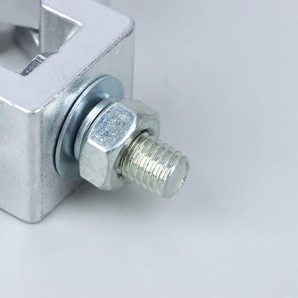 1 st Aluminiumlegering Scenljus Truss Klämma Klämma Fäste 18-21mm 38-52mm DJ Ljusklämmor Silver Snabbkoppling Ljusupphängningskrokar