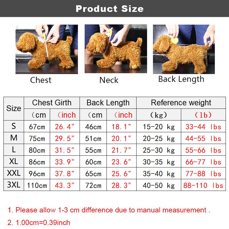 Winter Dog Hoodie Coat Big Dog Clothes Border Collie Husky Samoyed Labrador Golden Retriever Weimaraner Dog Costume Pet Apparel
