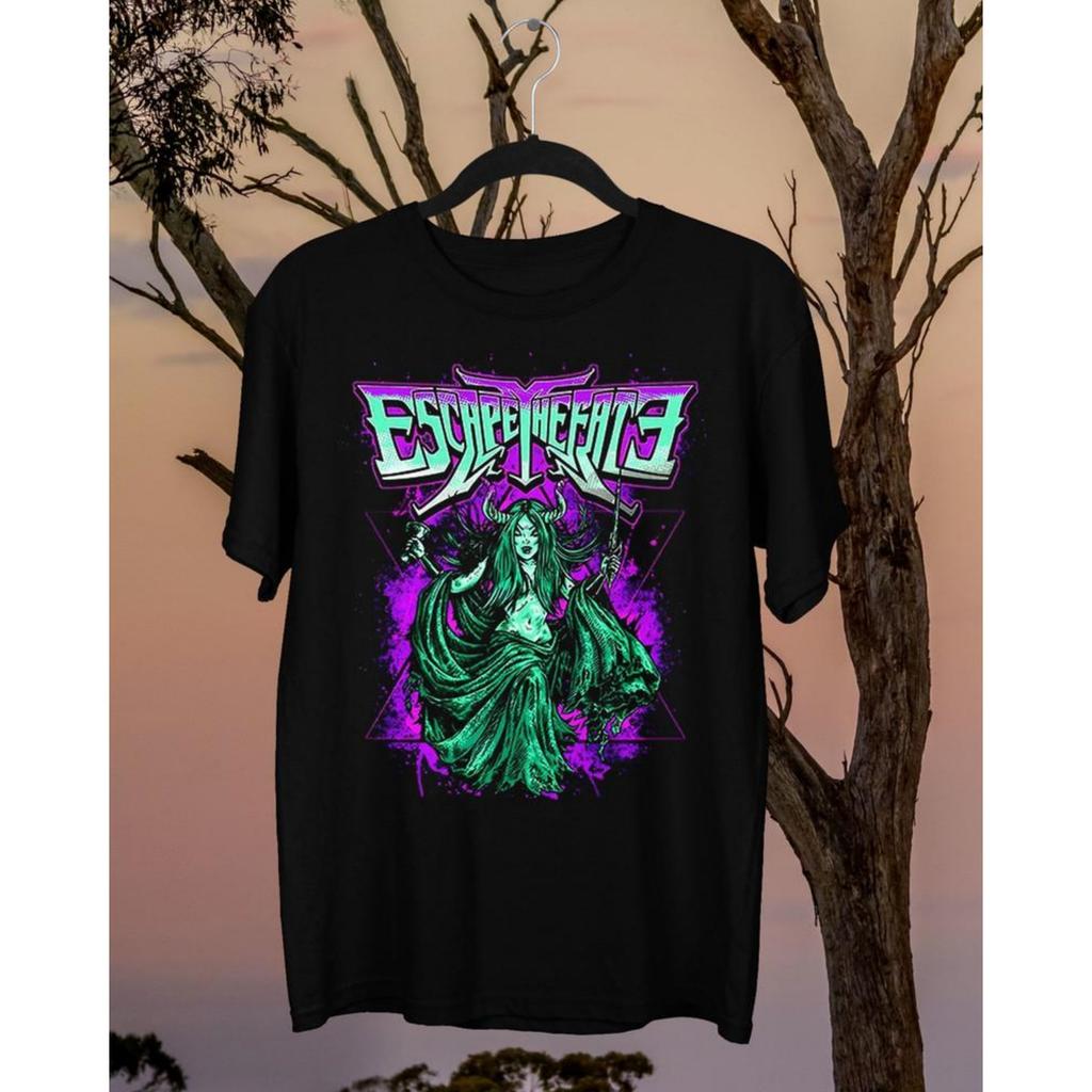 NEW Escape The Fate Band Short Sleeve Cotton Black All Size Shirt Unisex T-Shirt