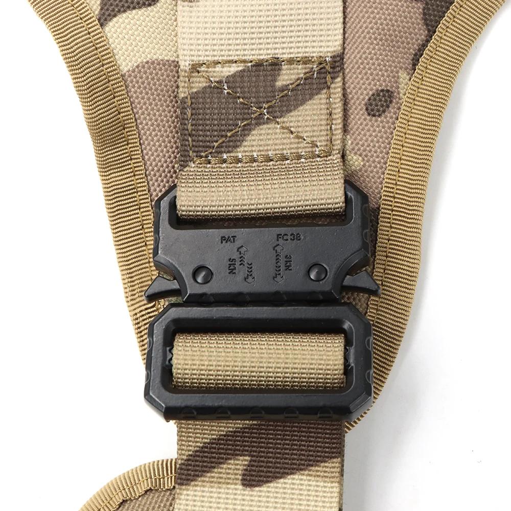 Tactical Dog Harness Leash Collar Set Large Pet German Shepherd Malinois Training Harnesses Walking Vest For Medium Large Dogs