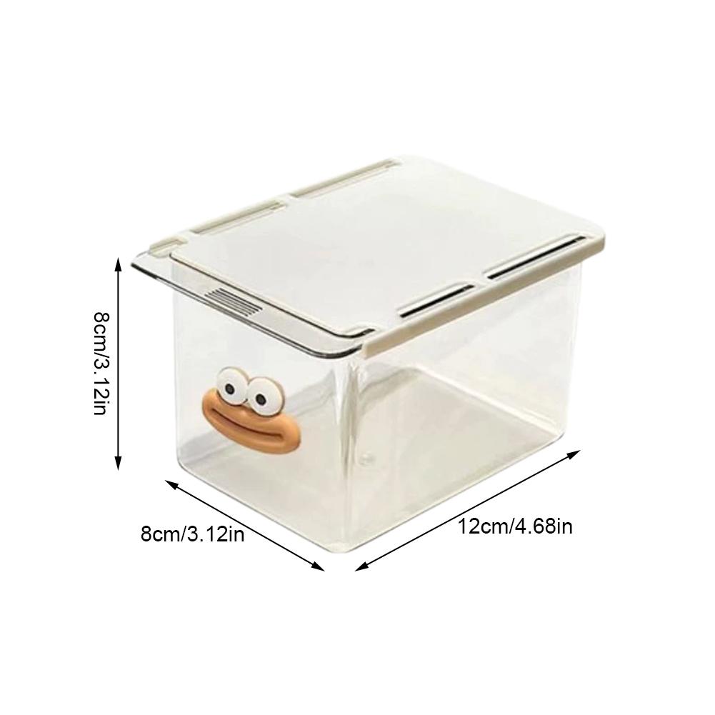 Transparent Bathroom Cotton Stick Makeup Cotton Bathroom Pull-Out Storage Drawer Style Storage Box Under The Mirror Cabinet