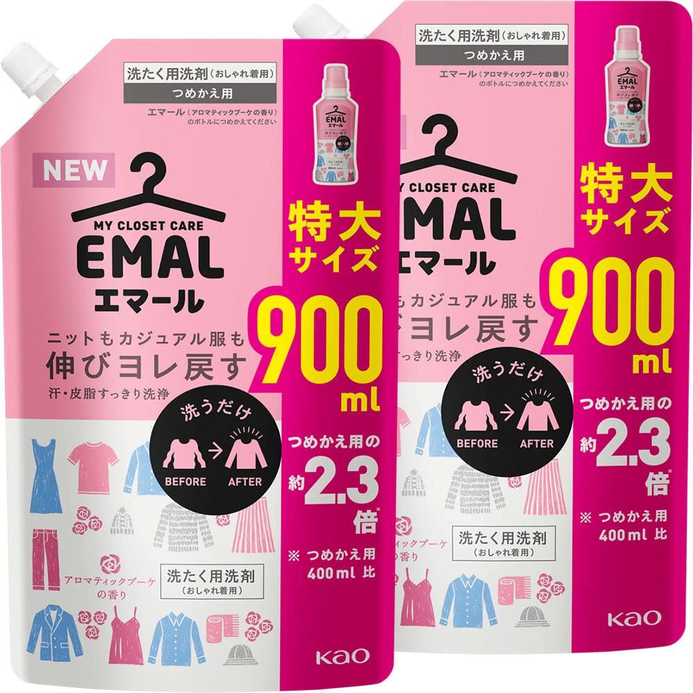 

EMAL Liquid Laundry Aromatic Bouquet 900ml x 2 Refills (Bulk Purchase) Detergent, Scent,