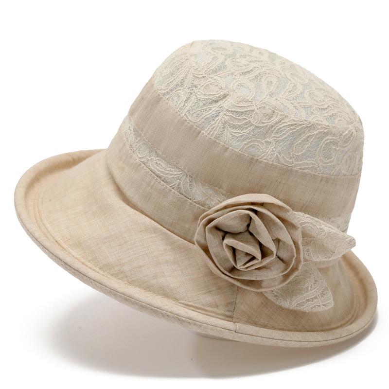 Spring and Autumn Hat Female Visor Basin Hat Cloth Hat Summer Big Eaves Bucket Hat