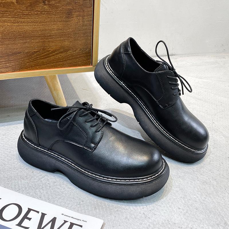 British Men'S Casual Business Dress Inner Height Increase Suit Young Groom Trend Big Head Leather Shoes 86267-R