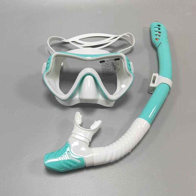 Diving Goggle Snorkeling Dibble Snorkel Set Men and Women Large Frame Silicone Mask Swimming Snorkeling Mask Diving Glasses