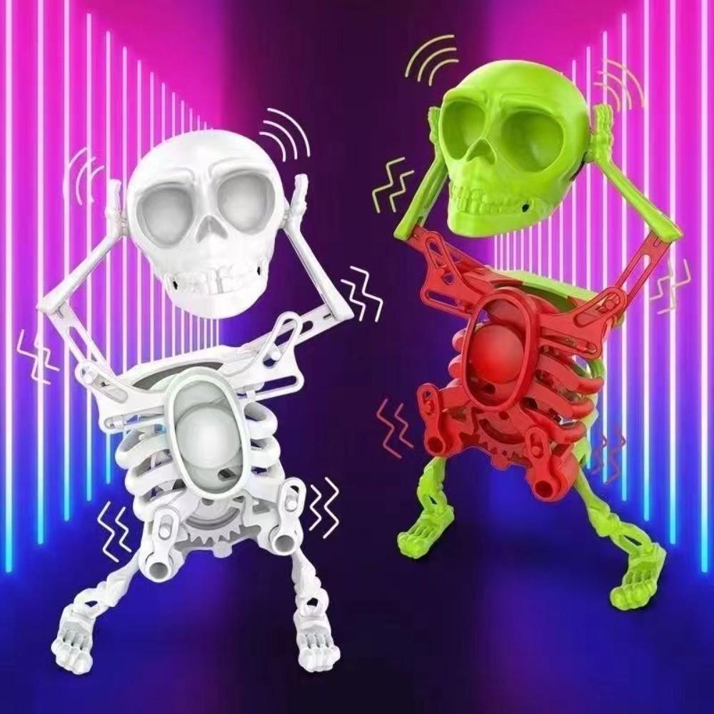 with Lights Dancing Skeleton with Music Wind Up Skeletons New Desktop Spring Clockwork Toys