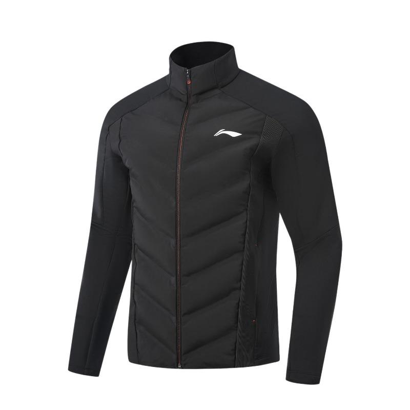 Li Ning Running Series Slim Fit Stand Collar Logo Jacket Men Jacket AJMV153-1