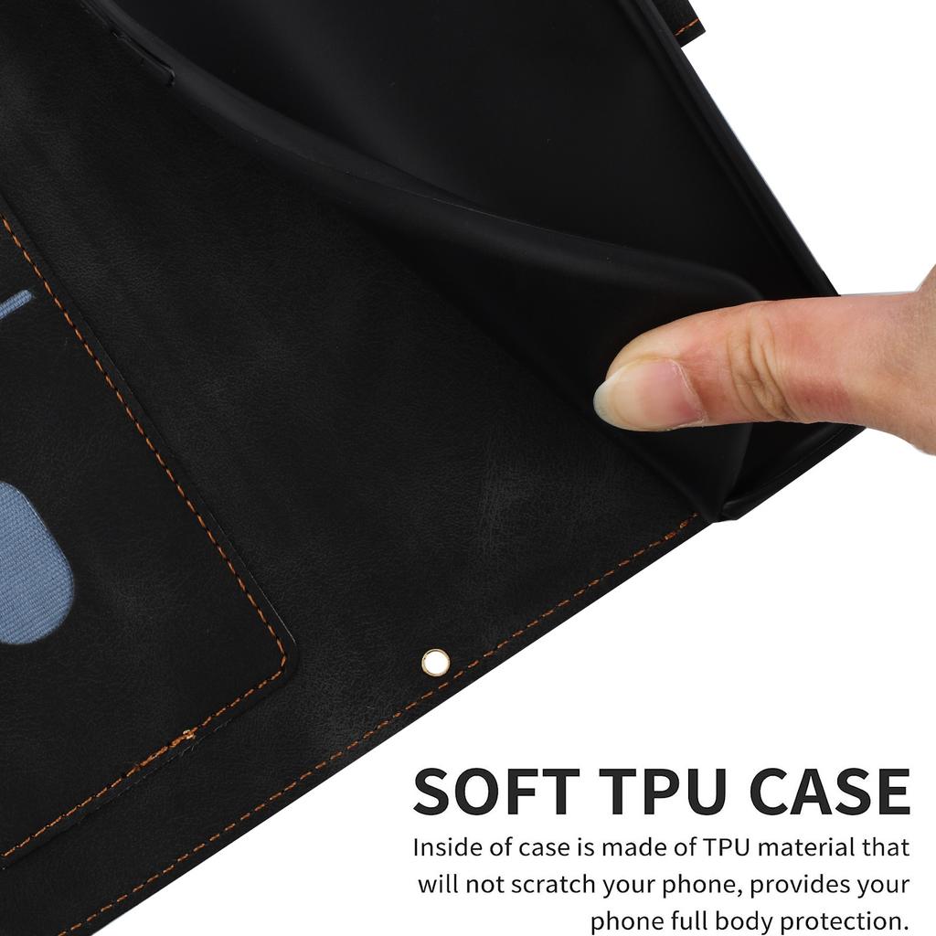 For Samsung Galaxy A06 4G Case PU Leather Floral Phone Cover with Card Slots